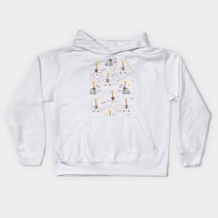 Cool giraffe transparent background Kids Hoodie